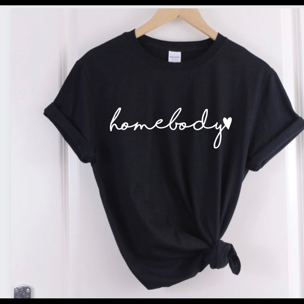 Homebody Crew Neck Short Sleeve Tee Shirt